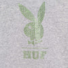 HUF-Felpa-Cappuccio-Uomo-Rhinestone-Po-Hoodie-X-Playboy-Grey-Heather-da-uomo