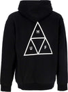 HUF-Felpa-Cappuccio-Uomo-Set-Triple-Triangle-Po-Hoodie-Black-da-uomo