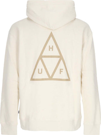 HUF-Felpa-Cappuccio-Uomo-Set-Triple-Triangle-Po-Hoodie-Bone-da-uomo