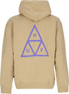 HUF-Felpa-Cappuccio-Uomo-Set-Triple-Triangle-Po-Hoodie-Oatmeal-da-uomo