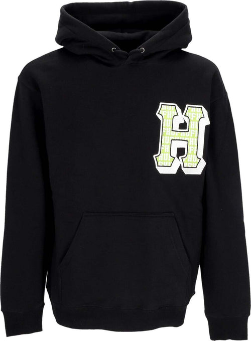 HUF-Felpa-Cappuccio-Uomo-Thicc-Hoodie-Black-da-uomo