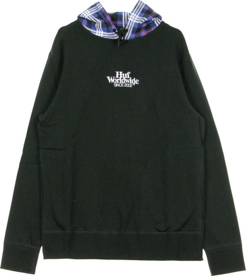 HUF-Felpa-Cappuccio-Uomo-Vicious-P/o-Hoodie-Black-da-uomo