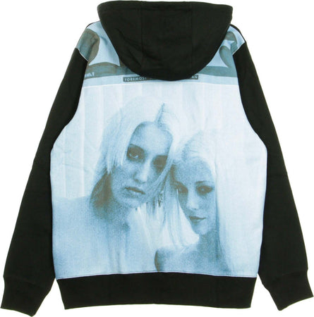 HUF-Felpa-Cappuccio-Uomo-Vivid-P/o-Fleece-Black-da-uomo