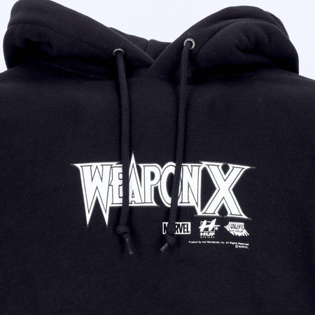 HUF-Felpa-Cappuccio-Uomo-Weapon-X-Po-Hoodie-X-Marvel-Black-da-uomo