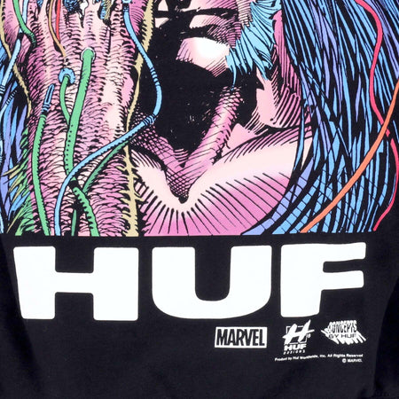 HUF-Felpa-Cappuccio-Uomo-Weapon-X-Po-Hoodie-X-Marvel-Black-da-uomo