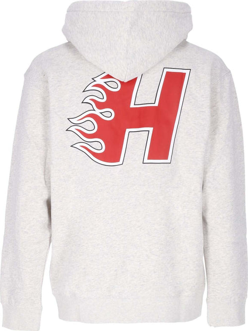 HUF-Felpa-Cappuccio-Zip-Uomo-Enforcer-Full-Zip-Hoodie-Athletic-Heather-da-uomo