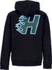 HUF-Felpa-Cappuccio-Zip-Uomo-Enforcer-Full-Zip-Hoodie-Black-da-uomo