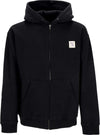 HUF-Felpa-Cappuccio-Zip-Uomo-Horus-Full-Zip-Hoodie-Black-da-uomo