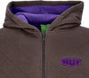 HUF-Felpa-Cappuccio-Zip-Uomo-Workman-Quilted-Full-Zip-Chocolate-da-uomo