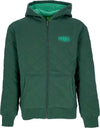 HUF-Felpa-Cappuccio-Zip-Uomo-Workman-Quilted-Full-Zip-Forest-Green-da-uomo