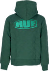 HUF-Felpa-Cappuccio-Zip-Uomo-Workman-Quilted-Full-Zip-Forest-Green-da-uomo