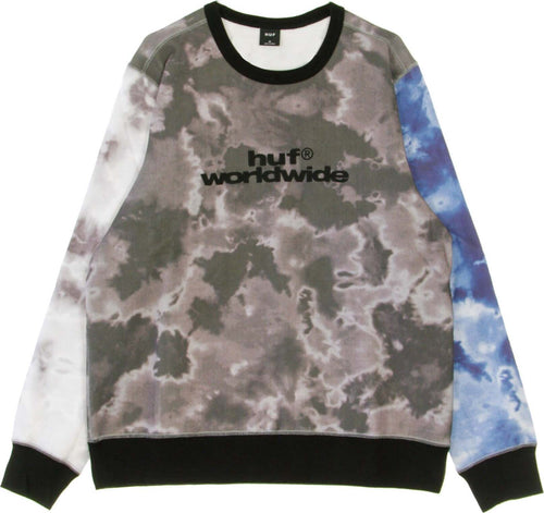 HUF-Felpa-Girocollo-Uomo-Euphoria-Crewneck-Black-da-uomo