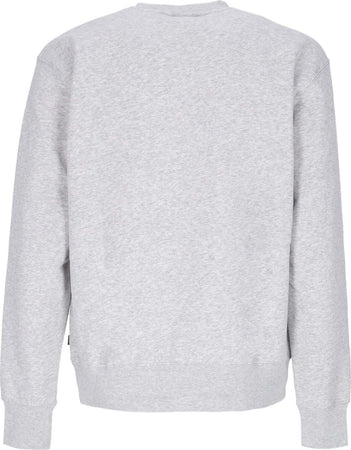 HUF-Felpa-Girocollo-Uomo-Team-Crewneck-Heather-Grey-da-uomo