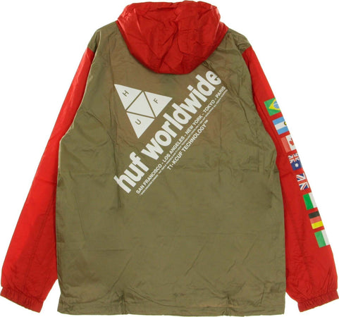 HUF-Giacca-a-Vento-Infilabile-Uomo-Flags-Anorak-Jacket-Cyber-Red-da-uomo