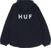 HUF-Giacca-a-Vento-Uomo-Essentials-Zip-Standard-Shell-Navy-da-uomo