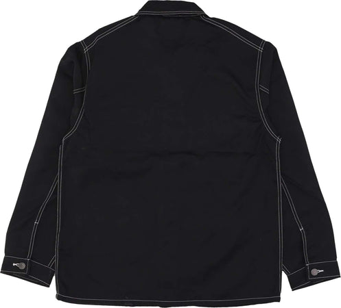 HUF-Giacca-Workwear-Uomo-Contrast-Nylon-Chore-Jacket-Black-da-uomo