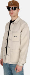 HUF-Giacca-Workwear-Uomo-Contrast-Nylon-Chore-Jacket-Cream-da-uomo