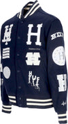HUF-Giubbotto-College-Uomo-20-Year-Classic-H-Varsity-Jacket-Navy-da-uomo