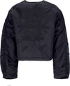 HUF-Giubbotto-Corto-Donna-Paisley-Satin-Bomber-Black-da-donna