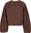 HUF-Giubbotto-Corto-Donna-Paisley-Satin-Bomber-Brown-da-donna
