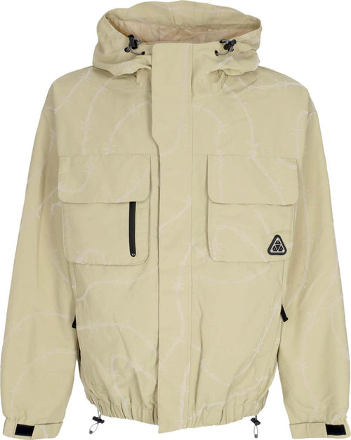 HUF-Giubbotto-Uomo-Reservoir-Jacket-Biscuit-da-uomo