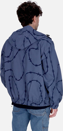 HUF-Giubbotto-Uomo-Reservoir-Jacket-Oil-Blue-da-uomo