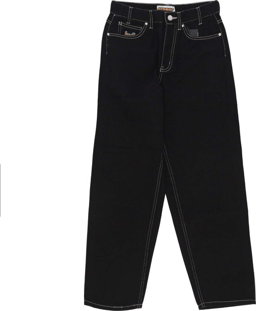 HUF-Jeans-Uomo-Cromer-Signature-Pant-Black/white-da-uomo