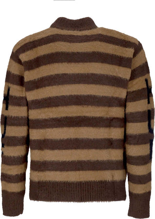 HUF-Maglione-Donna-Shroom-Jacquard-Knit-Sweater-Brown-da-donna