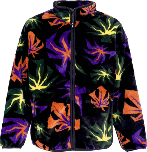 HUF-Orsetto-Uomo-Lowell-Jacquard-Sherpa-Zip-Multi-da-uomo
