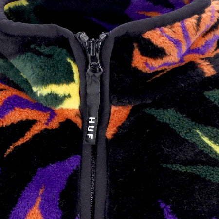HUF-Orsetto-Uomo-Lowell-Jacquard-Sherpa-Zip-Multi-da-uomo