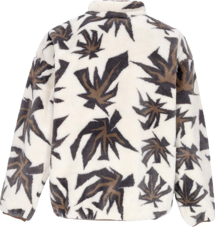 HUF-Orsetto-Uomo-Lowell-Jacquard-Sherpa-Zip-Natural-da-uomo