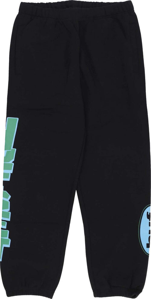 HUF-Pantalone-Corto-Uomo-Anthem-Fleece-Pant-Black-da-uomo