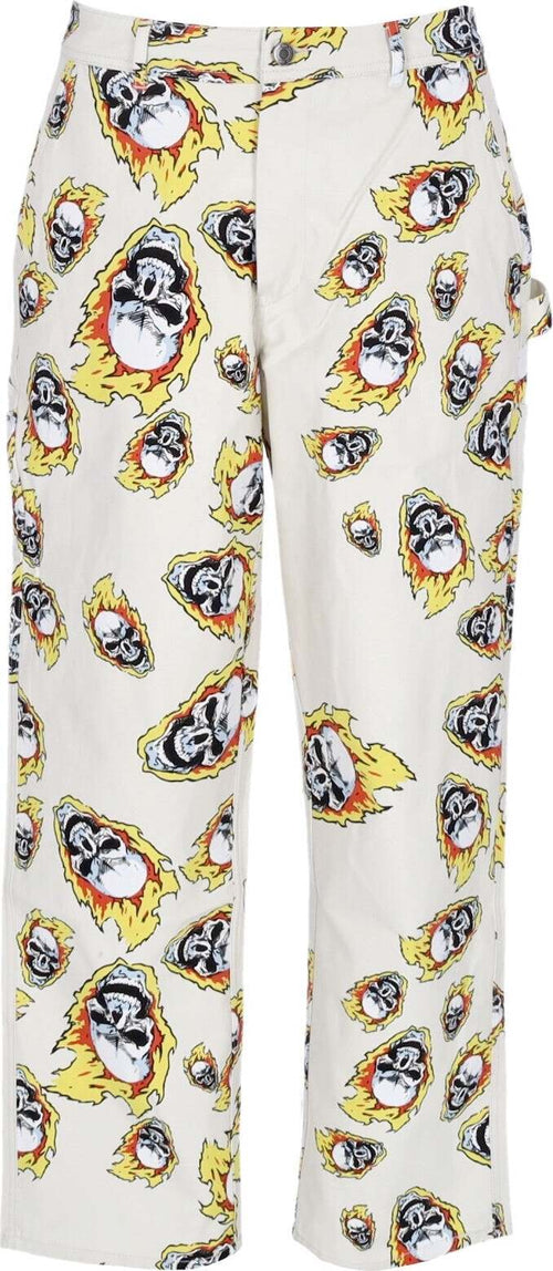 HUF-Pantalone-Lungo-Uomo-Ghost-Rider-Painter-Pant-X-Marvel-Natural-da-uomo