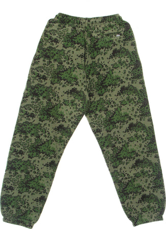 HUF-Pantalone-Tuta-Felpato-Donna-Contra-Fleece-Pant-Green-Camo-da-donna