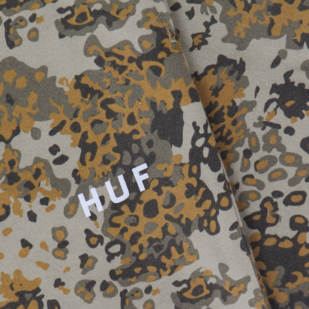 HUF-Pantalone-Tuta-Felpato-Donna-Contra-Fleece-Pant-Tan-Camo-da-donna
