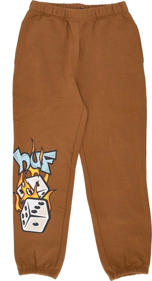 HUF-Pantalone-Tuta-Felpato-Uomo-Dicey-Fleece-Pant-Rubber-da-uomo