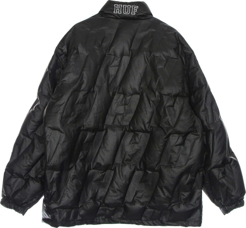 HUF-Piumino-Uomo-Monogram-Puffer-Jacket-Black-da-uomo