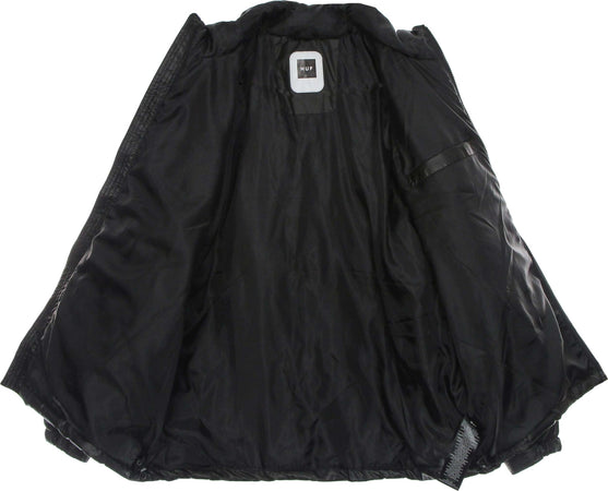 HUF-Piumino-Uomo-Monogram-Puffer-Jacket-Black-da-uomo