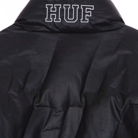 HUF-Piumino-Uomo-Monogram-Puffer-Jacket-Black-da-uomo