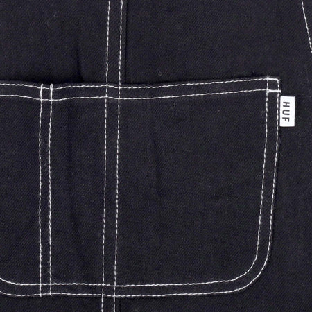 HUF-Salopette-Donna-Lightweight-Handkerchief-Overall-Black-da-donna