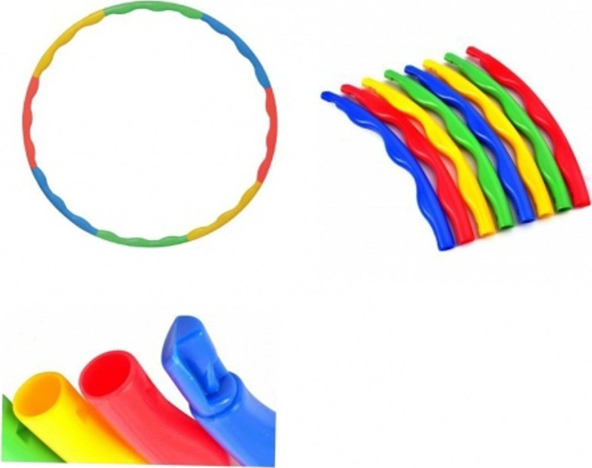 Hula Hop Per Bambini 2 Pezzi | Set Da 8 Sezioni Smontabili | Diametro 65 Cm | Giocattolo Fitness Per Coordinazione - 3