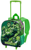 Hulk Verde Zaino 3d Con Ruote Piccolo Hulk Destroyer per Bambini per La Scuola Marvel