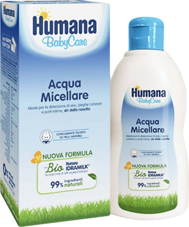 HUMANA Baby Care Acqua Micellare 300ml Nuova Formula Bio 99% di ingredienti naturali Detergente Bambini Igiene Sanitaria Gioia del Bimbo - Villa San Giovanni, Commerciovirtuoso.it