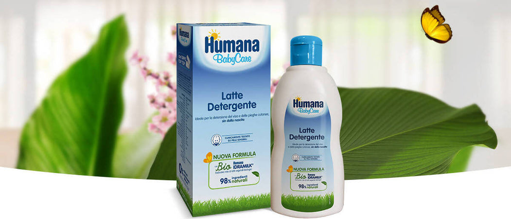 Humana Baby Care Latte Detergente 300ml 98% di ingredienti naturali Detergente per Bambini Bimbi Nuova Formula Igiene Sanitaria Gioia del Bimbo - Villa San Giovanni, Commerciovirtuoso.it