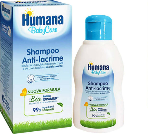HUMANA Baby Care Shampoo Anti-Lacrime Bio 200 ml Shampoo per Bambini Biologico 99% di ingredienti naturali Igiene Sanitaria Gioia del Bimbo - Villa San Giovanni, Commerciovirtuoso.it