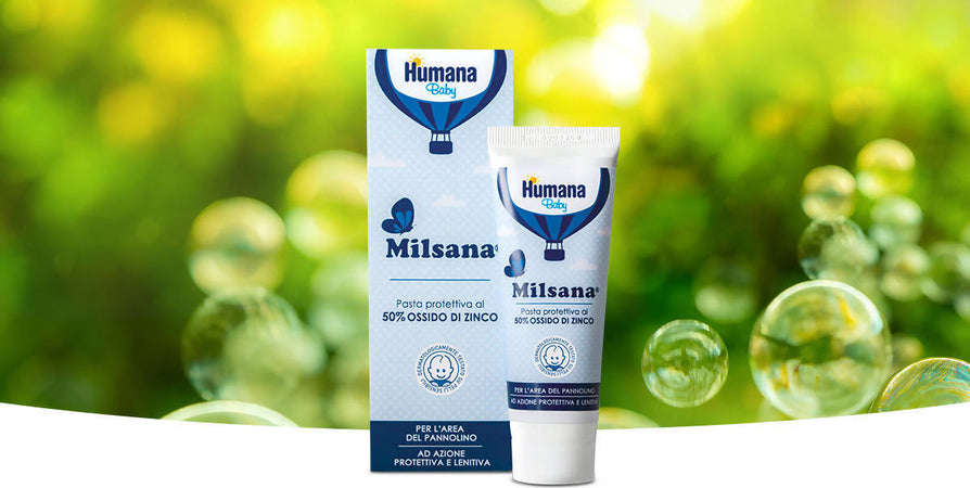 Humana Baby Milsana 50 Ml Con Ossido Di Zinco Al 50% Ideale Per Secchezza, Arrossamento Ed Irritazione Igiene e Cura del Corpo Sanitaria Gioia del Bimbo - Villa San Giovanni, Commerciovirtuoso.it