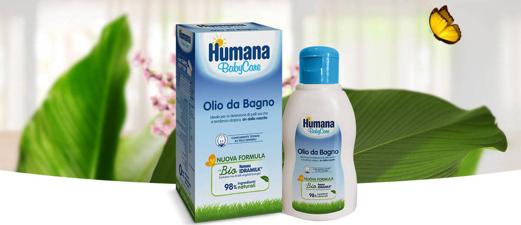 HUMANA BabyCare Olio da Bagno 98% di ingredienti naturali Humana Bio Idramilk 200ml Igiene Sanitaria Gioia del Bimbo - Villa San Giovanni, Commerciovirtuoso.it