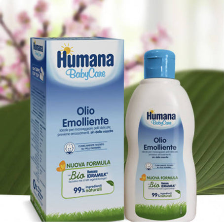 Humana Babycare Olio Emolliente 250 Ml Humana Bio Idramilk Ideale Per Pelli Delicate, Previene Arrossamenti 99% Di Ingredienti Naturali Igiene Sanitaria Gioia del Bimbo - Villa San Giovanni, Commerciovirtuoso.it