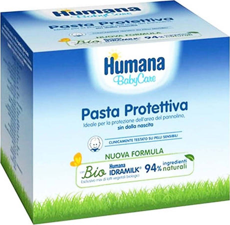 HUMANA BabyCare Pasta Protettiva 94% di Ingredienti Naturali Zinco e Burro di Karitè Pasta Protettiva Bambini e Neonati Igiene e Cura del Corpo Sanitaria Gioia del Bimbo - Villa San Giovanni, Commerciovirtuoso.it