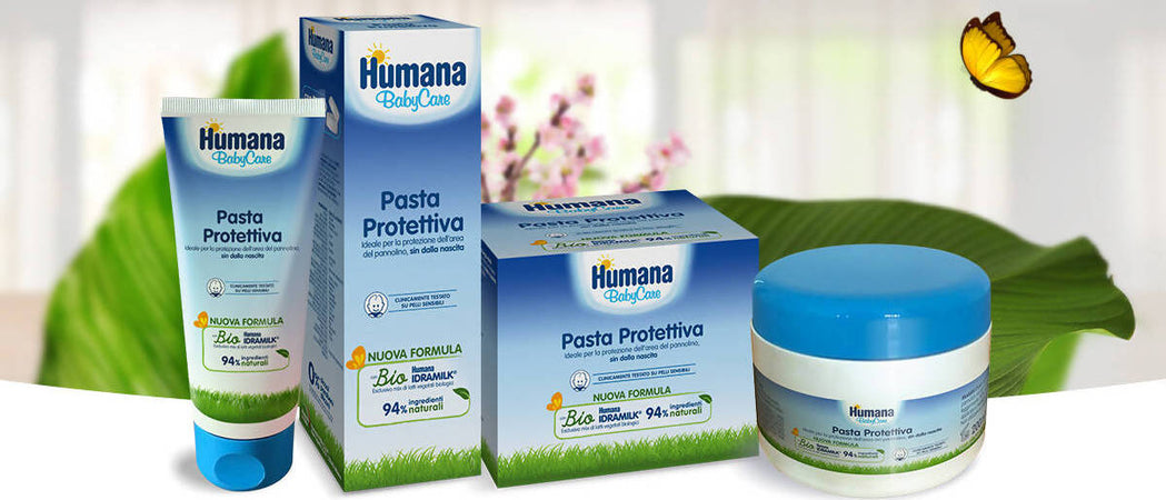 HUMANA BabyCare Pasta Protettiva 94% di Ingredienti Naturali Zinco e Burro di Karitè Pasta Protettiva Bambini e Neonati Igiene e Cura del Corpo Sanitaria Gioia del Bimbo - Villa San Giovanni, Commerciovirtuoso.it